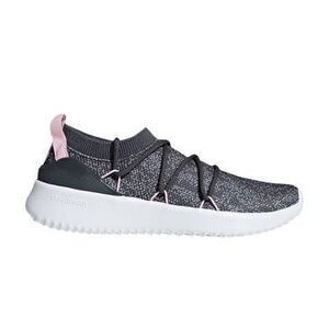 Adidas Women's Ultimafusion slip on laced pink gray marled athletic shoe size 10